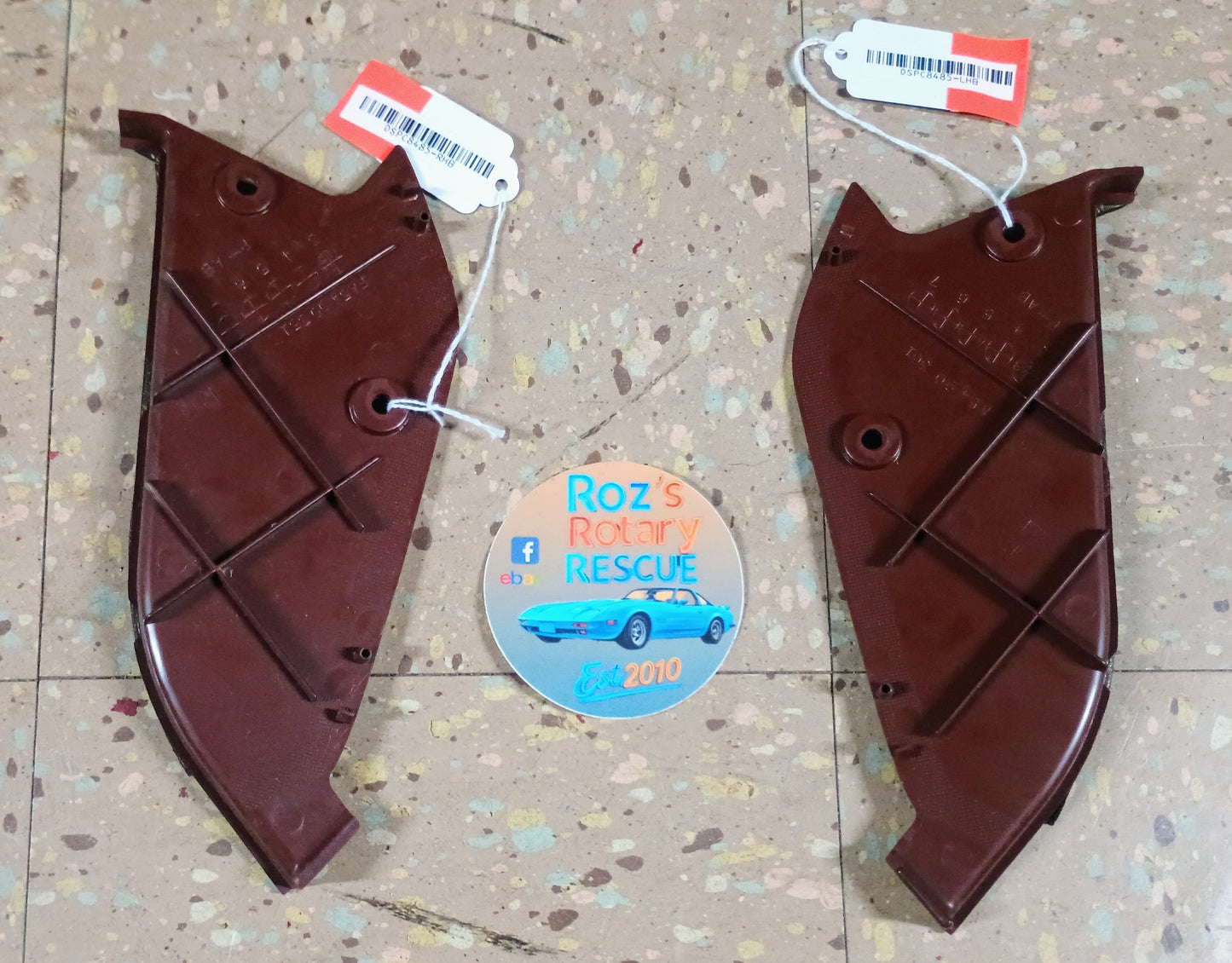 1984-1985 Mazda RX7 Dash Side Panels-Burgundy