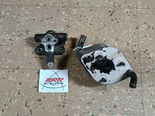 1983-1985 Mazda RX7 12A Beehive Oil Cooler & Pedestal