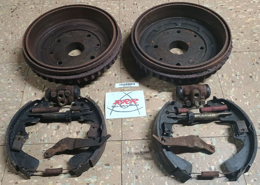 1981-1985 Mazda RX7 Rear Brake Drum Assembly-Pair