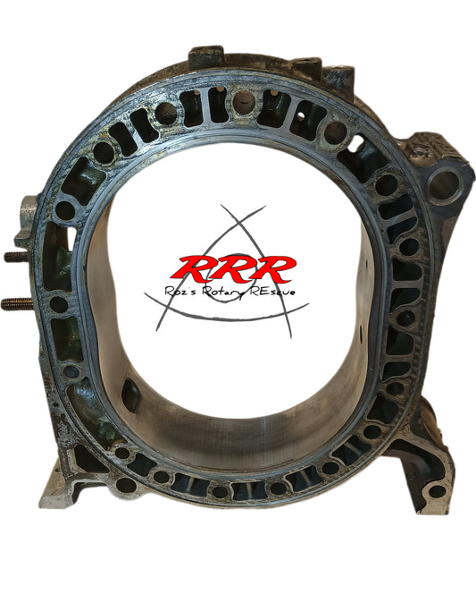 1984-1985 Mazda RX7 12a Rotor Housings (pair, short term/display condition)